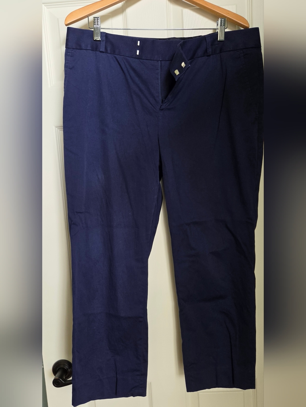 Banana Republic Women's Deep Navy Classic Ankle Length Pants